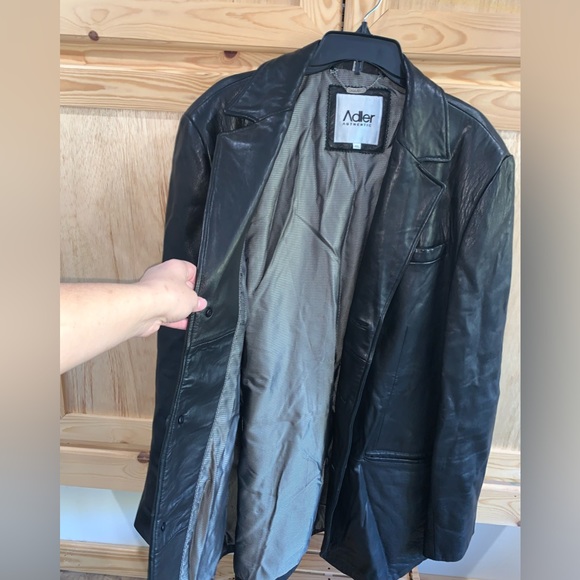 Adler Authentic VINTAGE Genuine Leather real N.Z lamb skin jacket coat size 46L - Picture 4 of 7